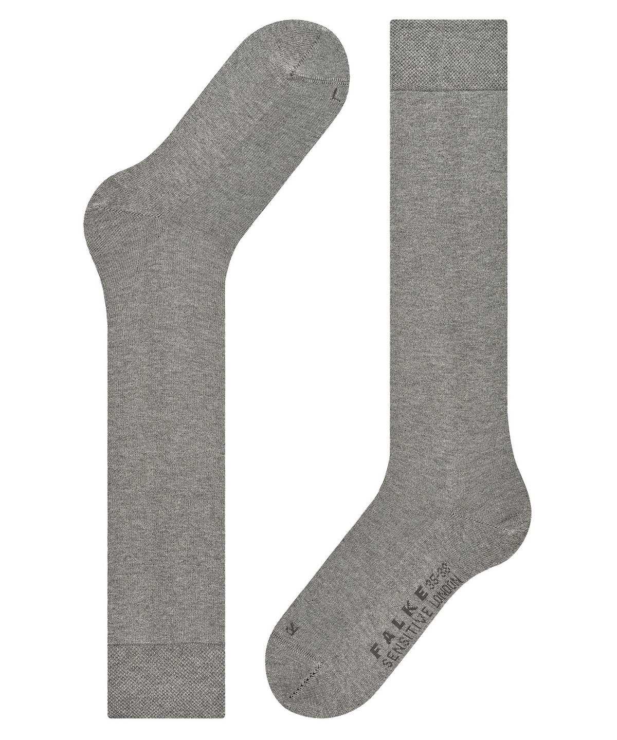 Women Falke Sensitive London Knee-high Socks Socks Grey | CZMHBV504