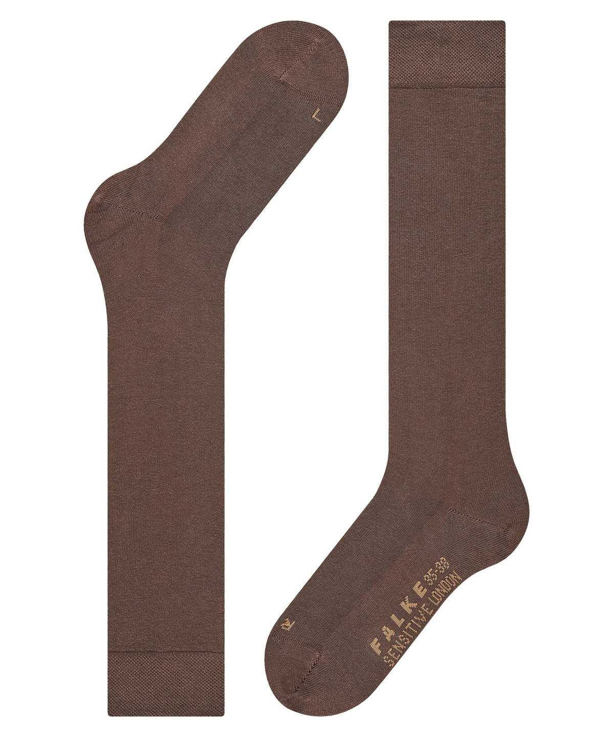 Women Falke Sensitive London Knee-high Socks Socks Brown | GKPSJV523