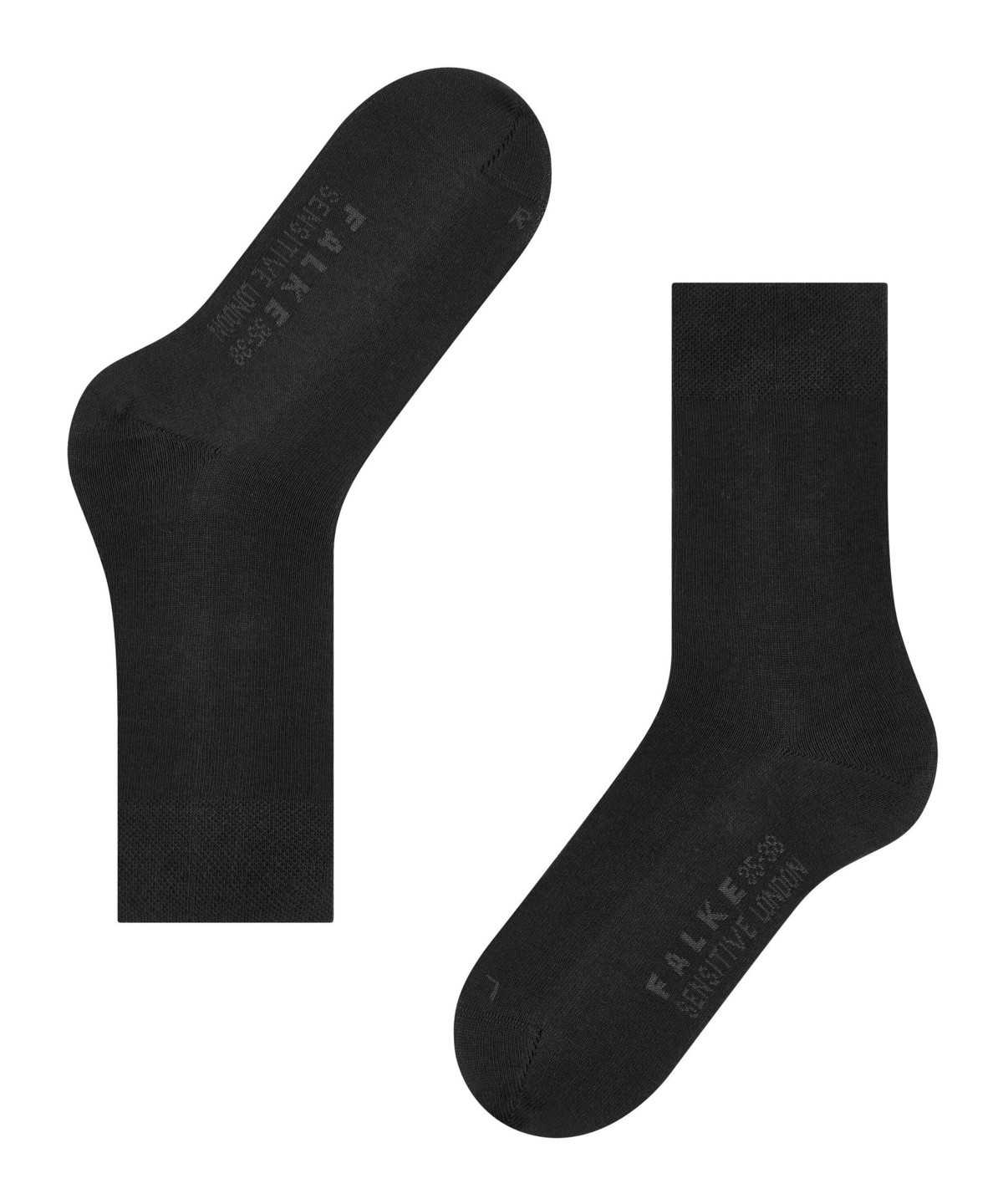 Women Falke Sensitive London Socks Socks Black | NEIKWD380