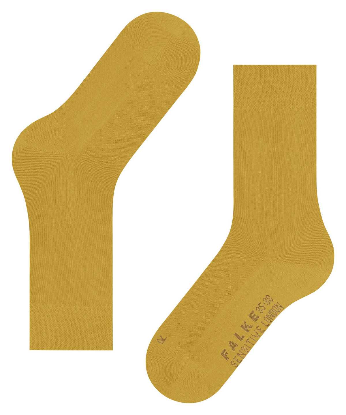 Women Falke Sensitive London Socks Socks Yellow | FSURQX427