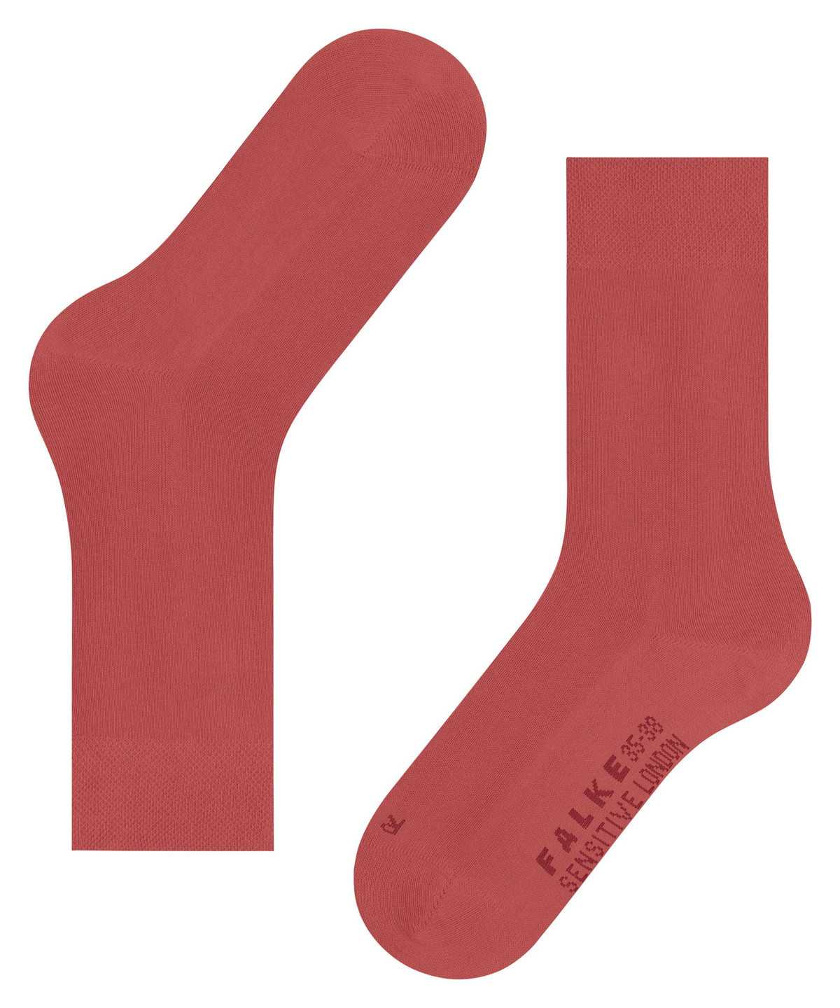 Women Falke Sensitive London Socks Socks Red | RZSGWP704