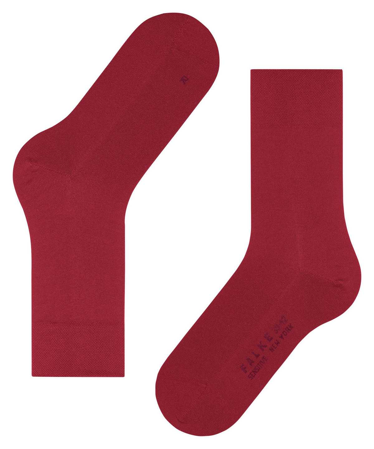 Women Falke Sensitive New York Socks Socks Red | ITXBEY504