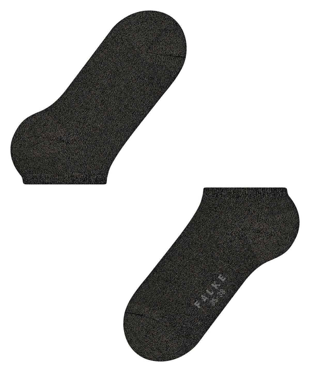 Women Falke Shiny Sneaker socks Socks Black | AQTKJM742