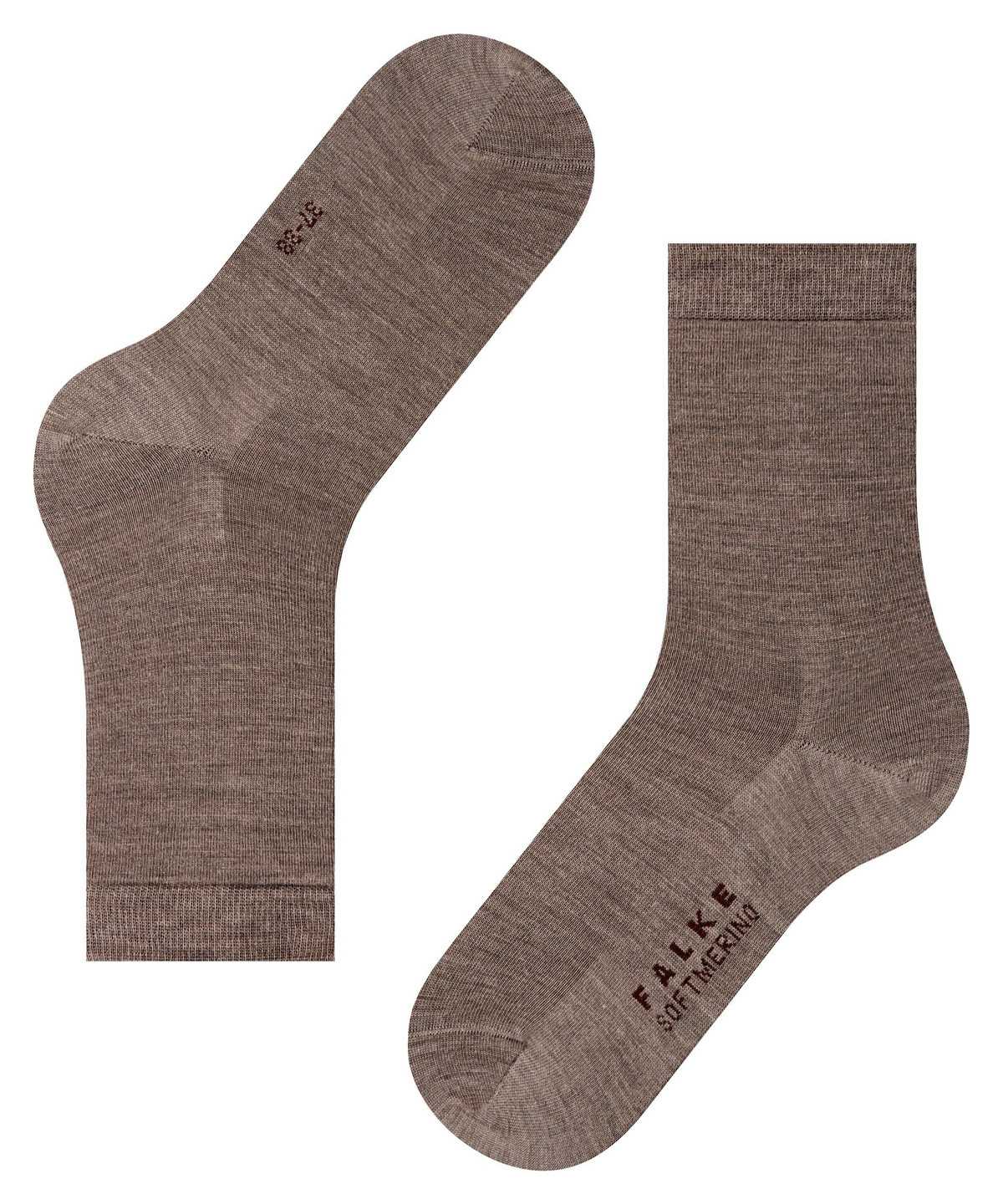 Women Falke Softmerino Socks Socks Brown | YFEOUG792