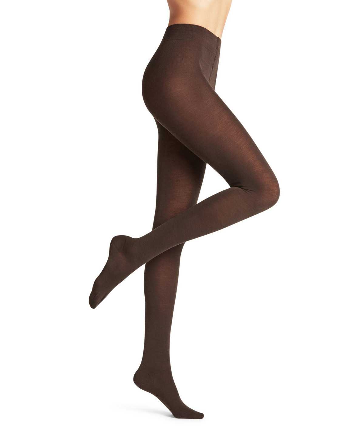 Women Falke Softmerino Tights Tights Brown | URTXHG451