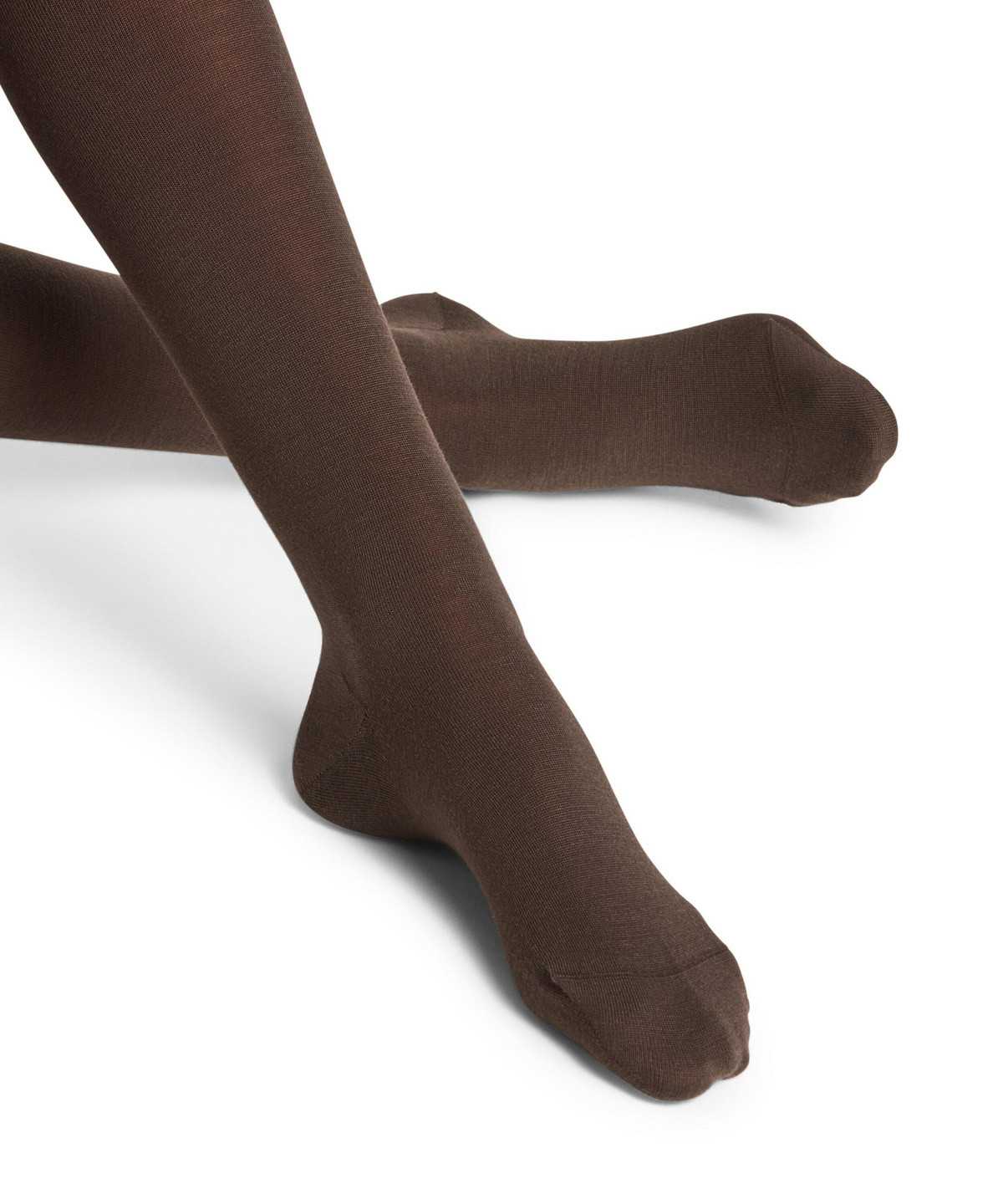 Women Falke Softmerino Tights Tights Brown | URTXHG451