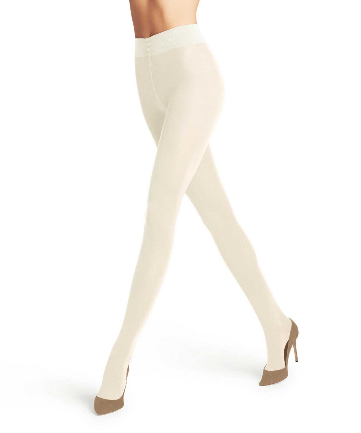 Women Falke Softmerino Tights Tights White | RSEKCA157