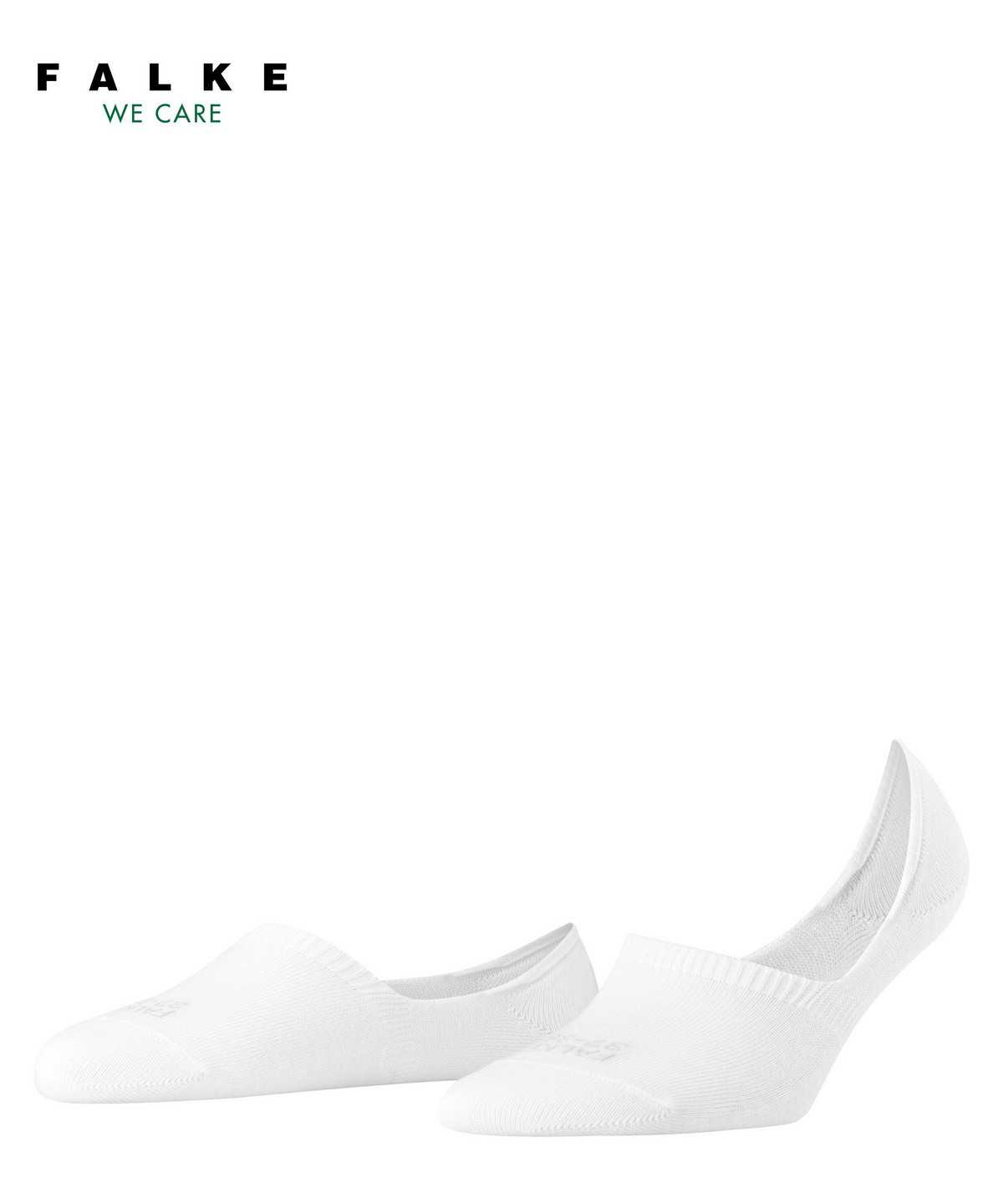 Women Falke Step High Cut Invisibles No Show Socks White | RBAIHJ254