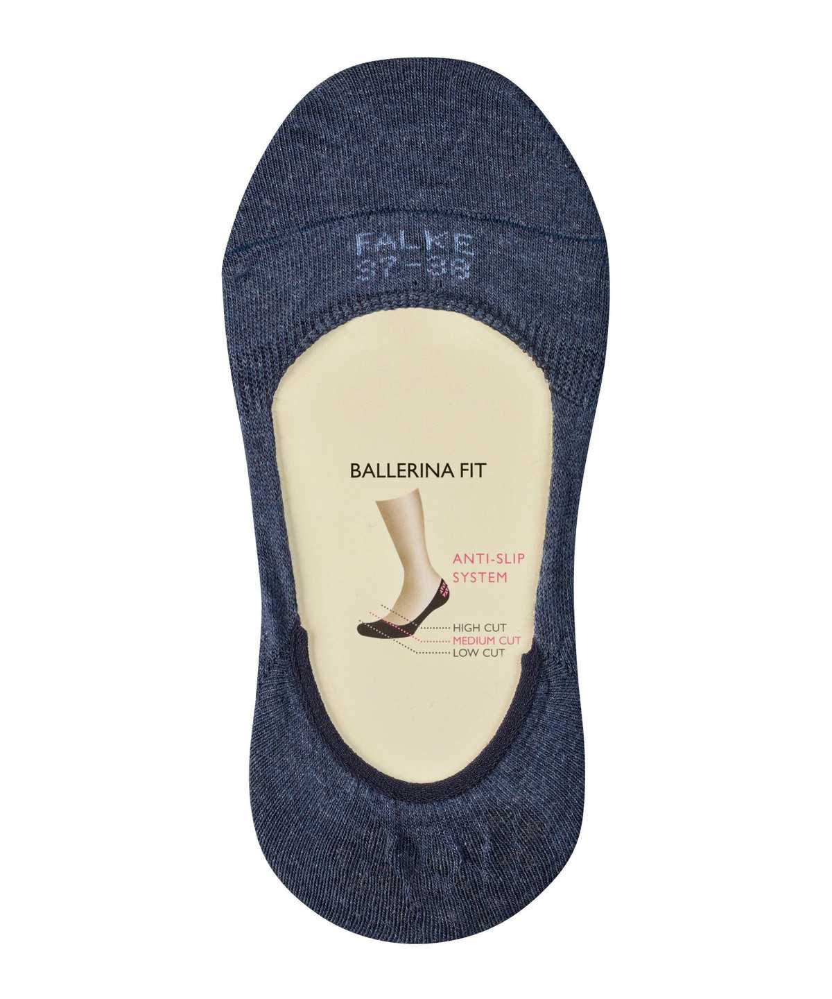 Women Falke Step Medium Cut Invisibles No Show Socks Blue | CZXNBD945