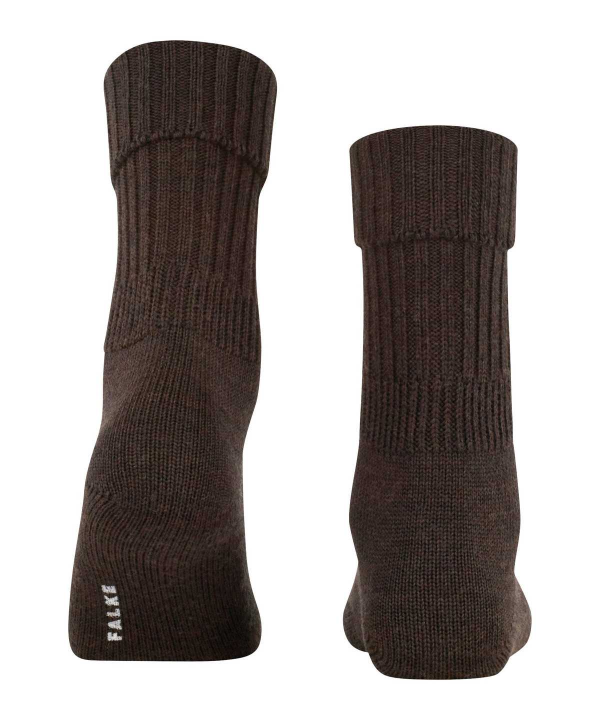 Women Falke Striggings Rib Boot socks Socks Brown | GDRJEC701