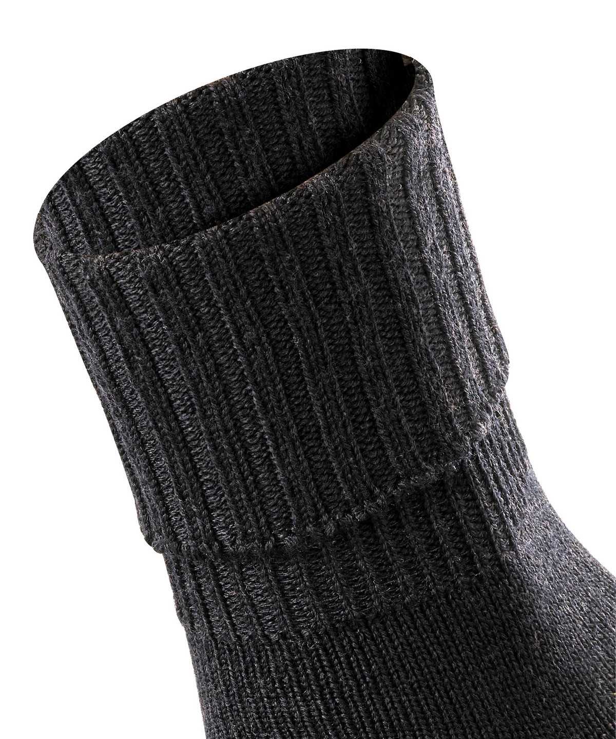 Women Falke Striggings Rib Boot socks Socks Black | ISVAEF650