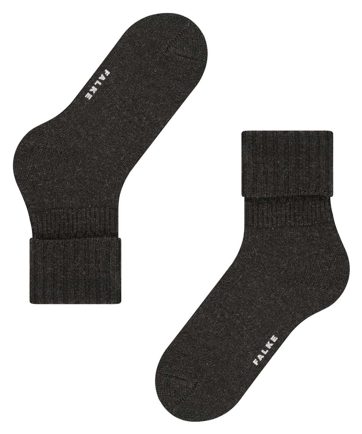 Women Falke Striggings Rib Boot socks Socks Grey | BCMNJV174