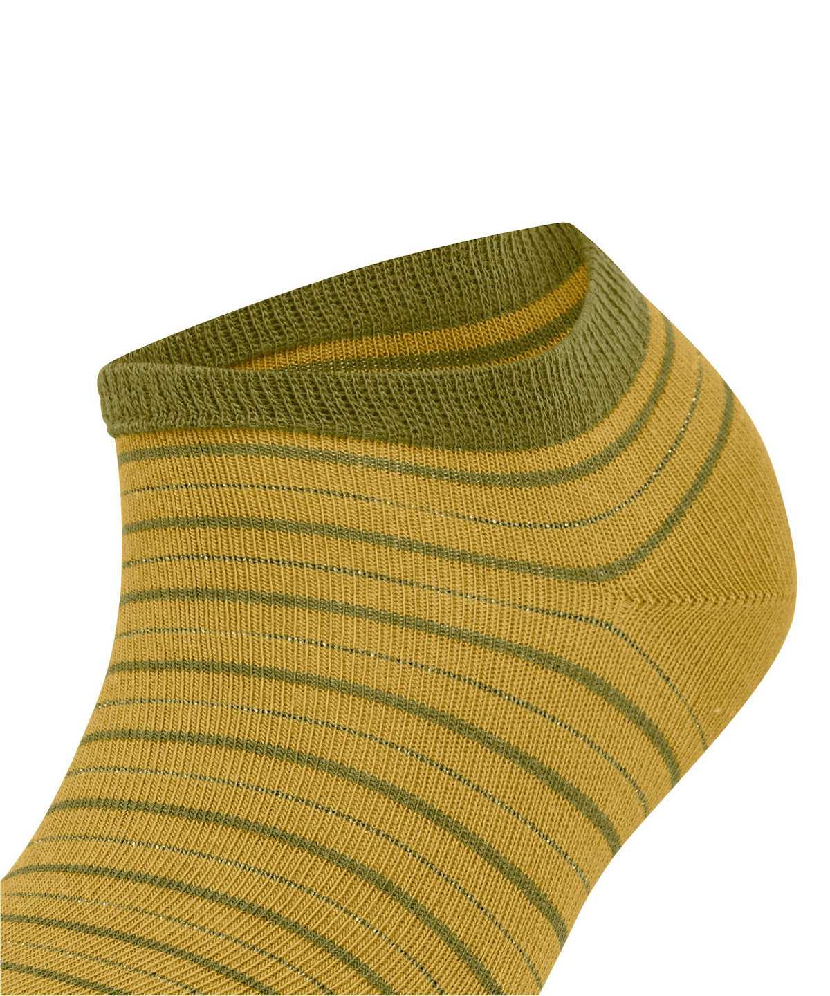 Women Falke Stripe Shimmer Sneaker Socks Socks Yellow | NFIPUT935