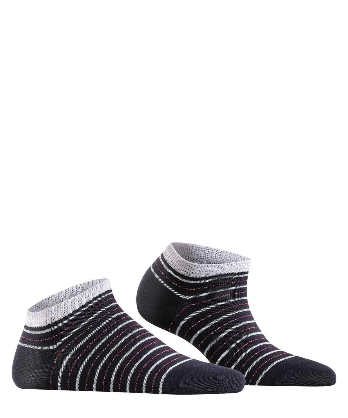 Women Falke Stripe Shimmer Sneaker Socks Socks Blue | XLTYOZ087