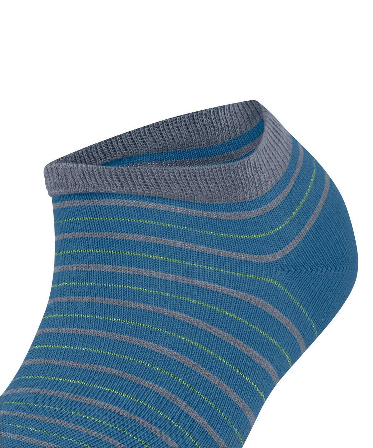 Women Falke Stripe Shimmer Sneaker Socks Socks Blue | JGWIKM691