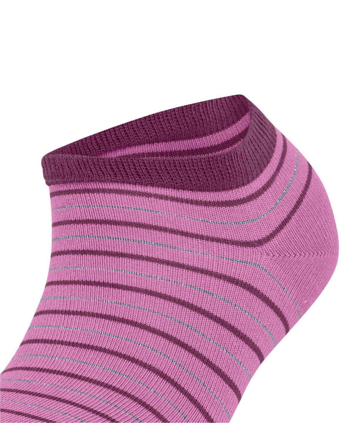 Women Falke Stripe Shimmer Sneaker Socks Socks Red | IVLHBA367