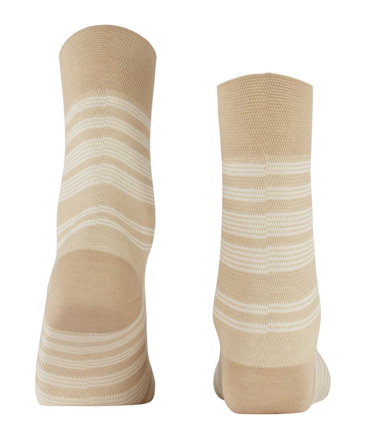 Women Falke Sunset Stripe Socks Socks Beige | ODSVFW907