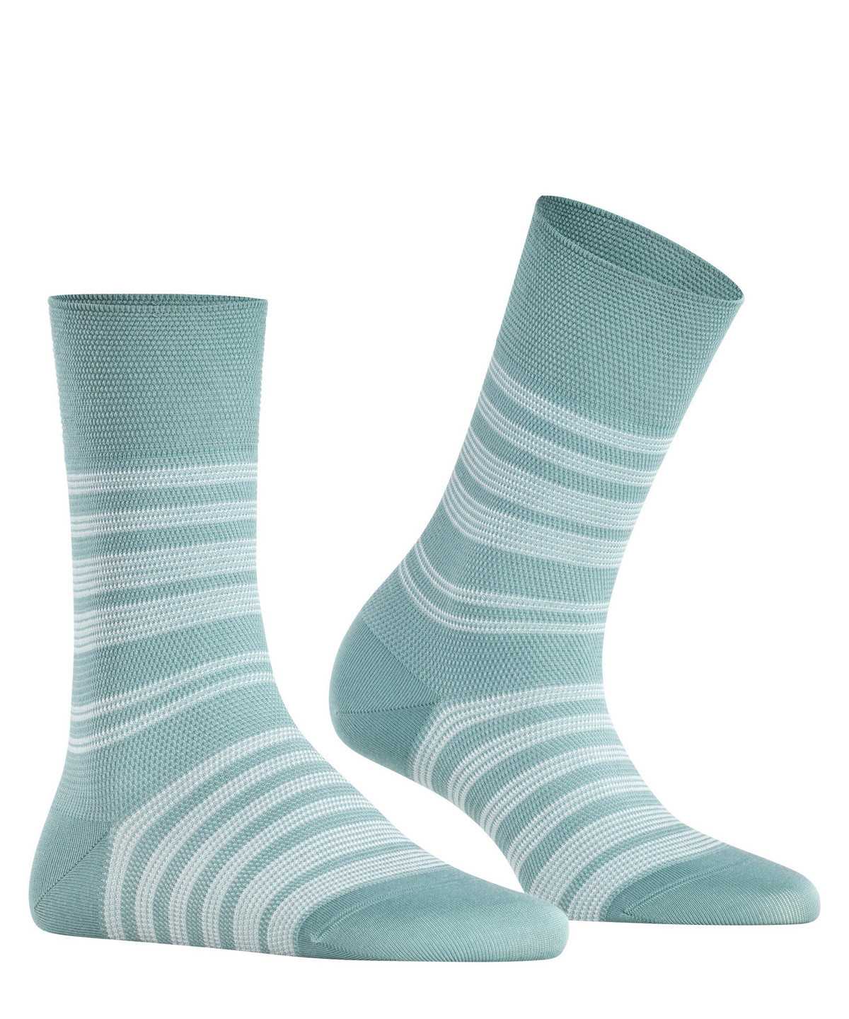 Women Falke Sunset Stripe Socks Socks Green | MNAXEH386