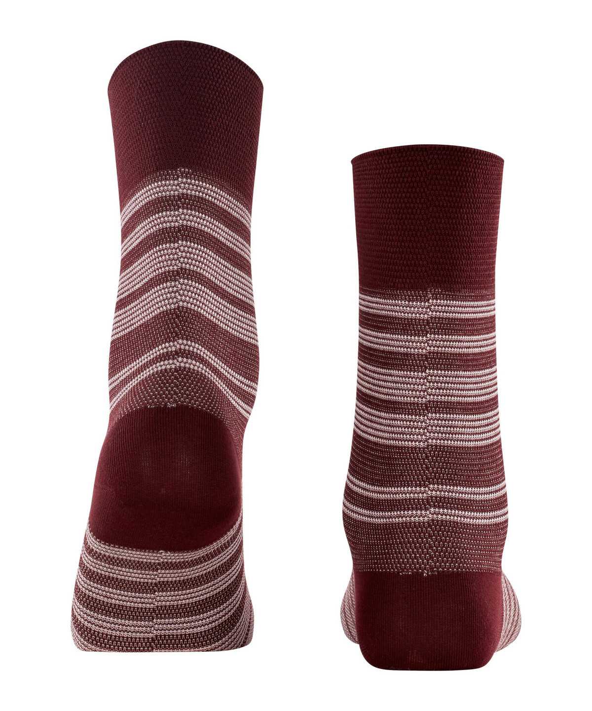 Women Falke Sunset Stripe Socks Socks Red | OKMXWR810