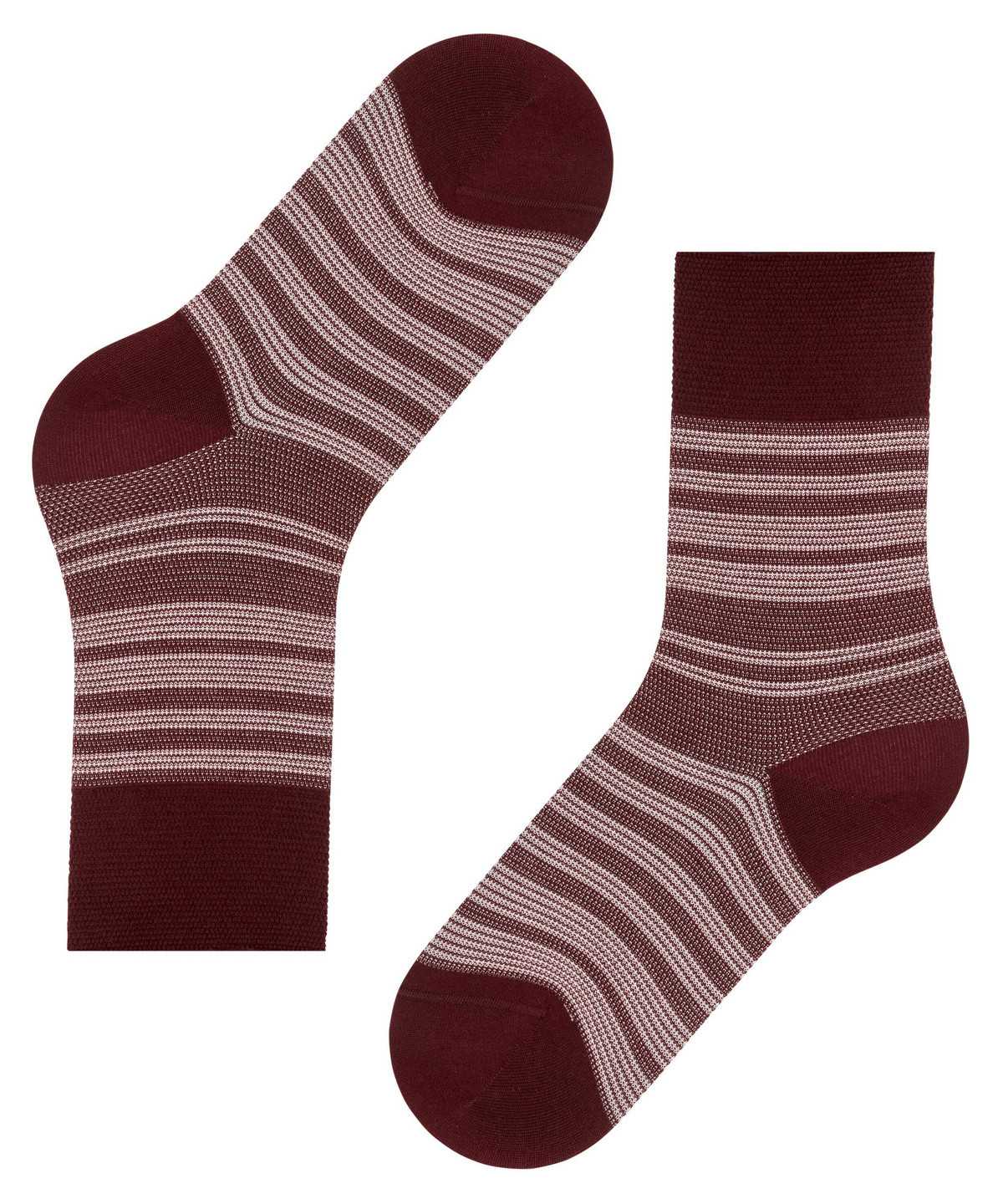 Women Falke Sunset Stripe Socks Socks Red | OKMXWR810