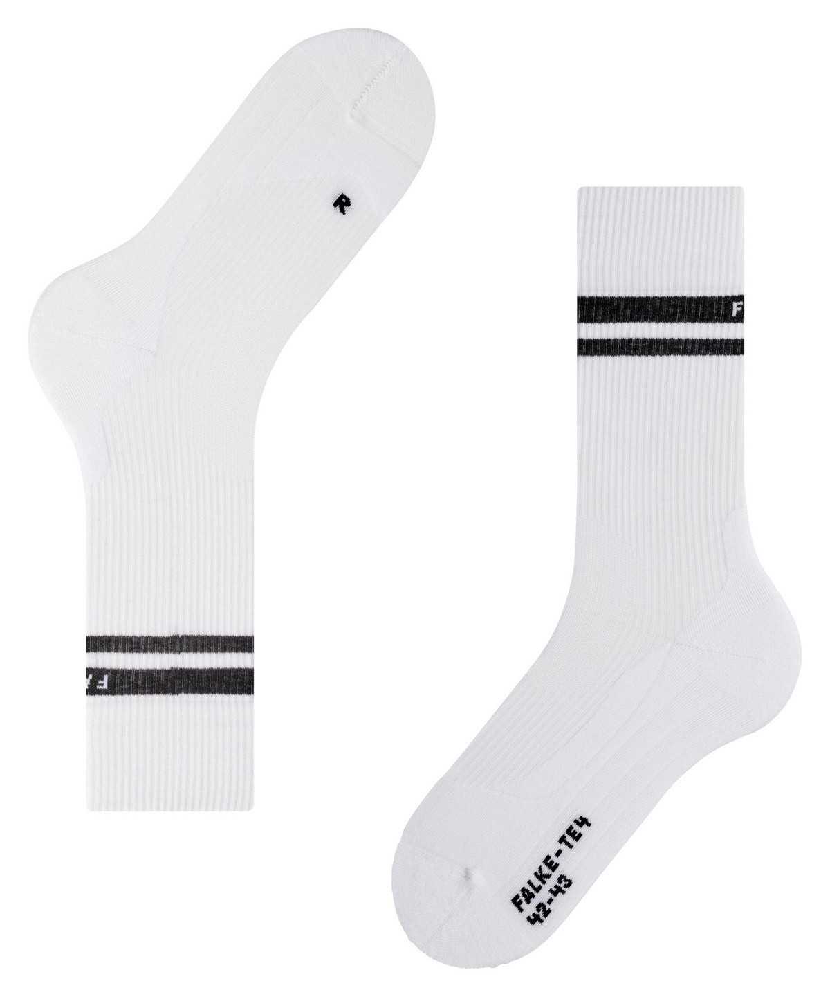 Women Falke TE4 Classic Tennis Socks Sports Socks White | RYKILN023