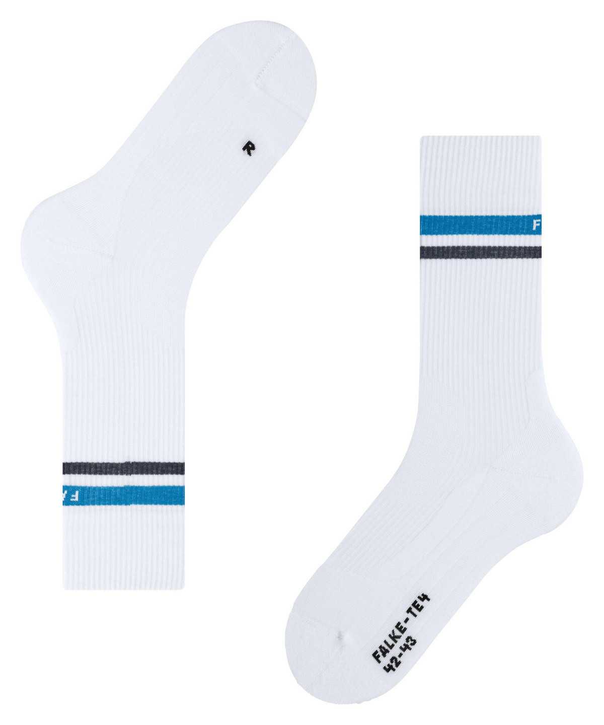 Women Falke TE4 Classic Tennis Socks Sports Socks White | TFSPHJ627