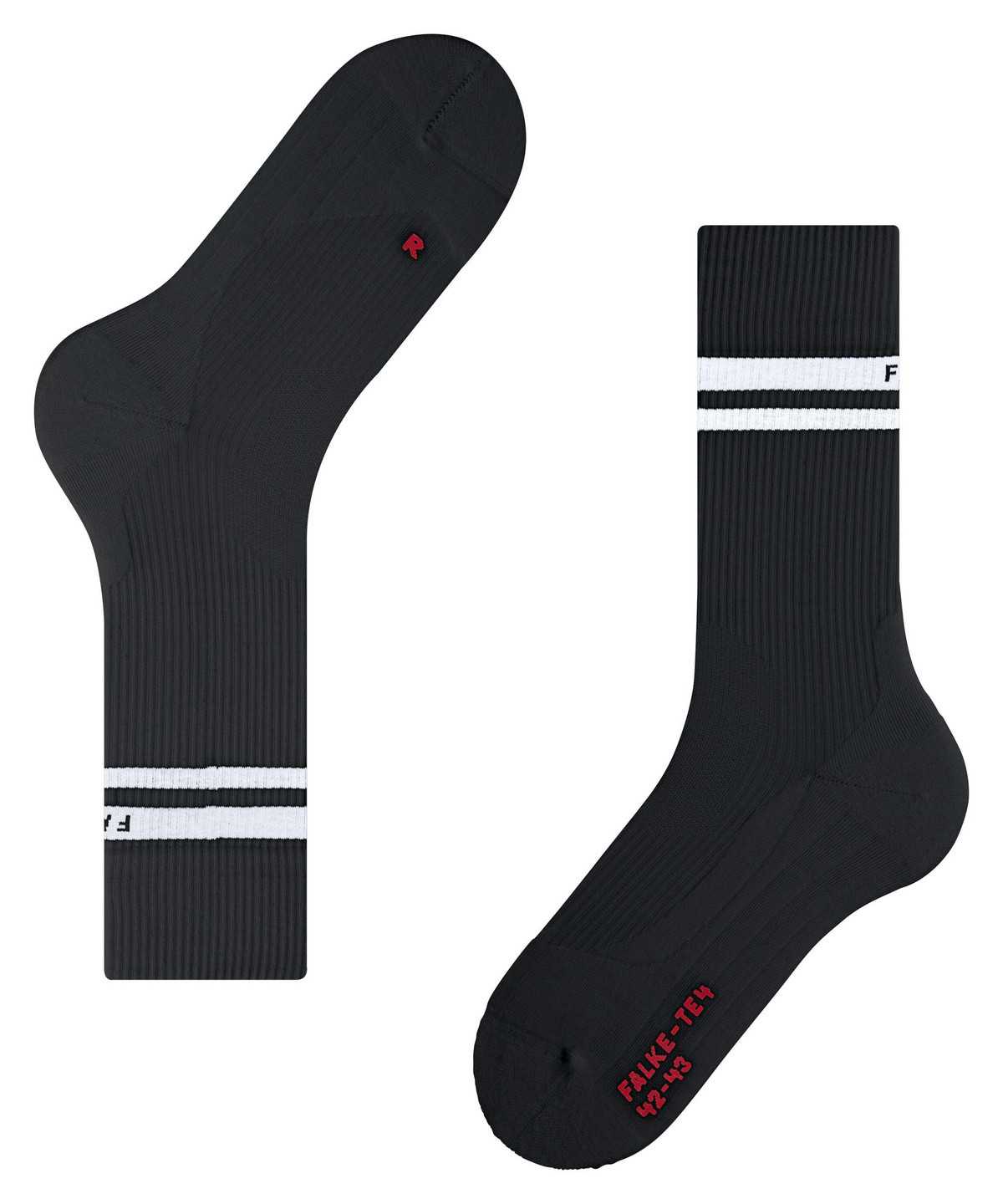 Women Falke TE4 Classic Tennis Socks Sports Socks Black | BQJMYK173