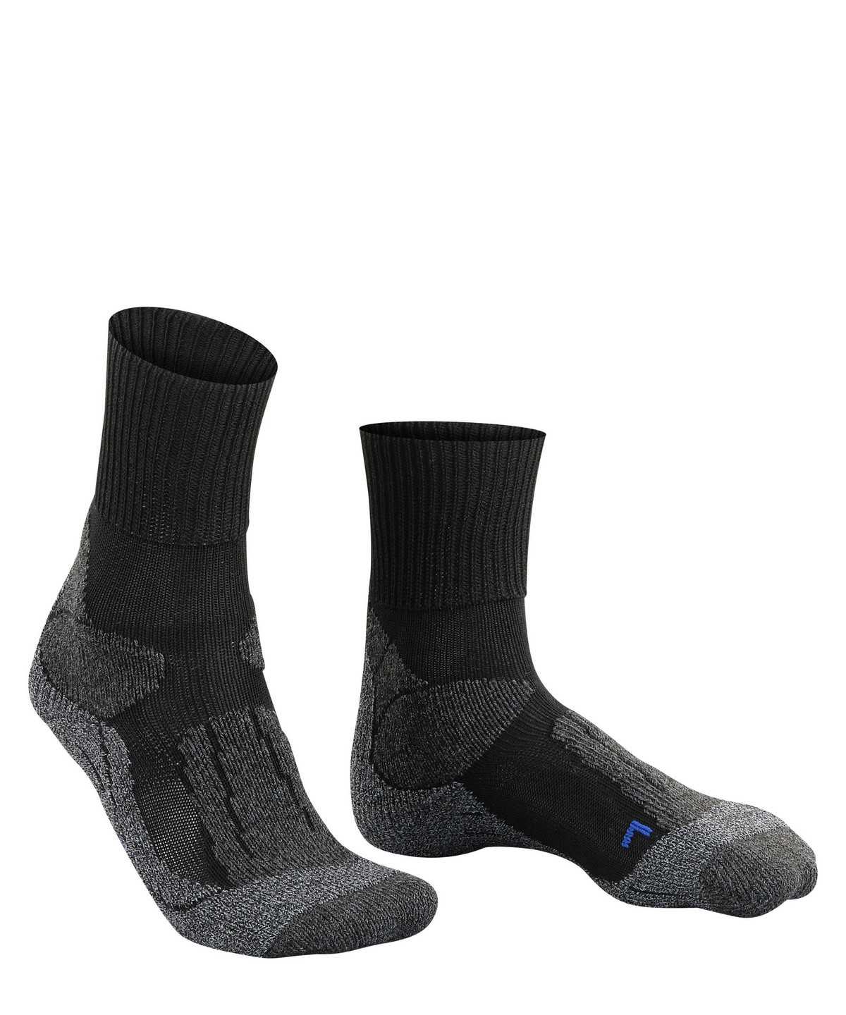 Women Falke TK1 Adventure Cool Trekking Socks Sports Socks Black | NBJVCK846