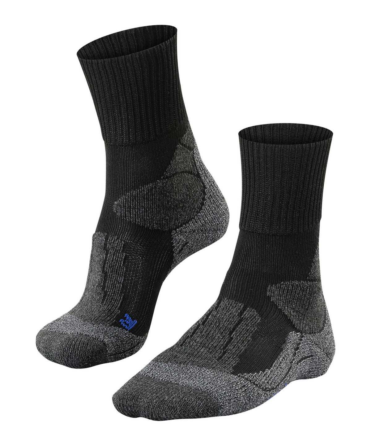 Women Falke TK1 Adventure Cool Trekking Socks Sports Socks Black | NBJVCK846