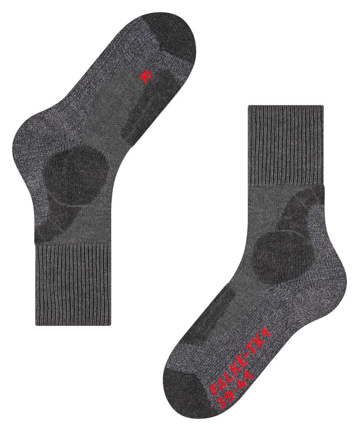 Women Falke TK1 Adventure Trekking Socks Sports Socks Grey | OUGHEB362