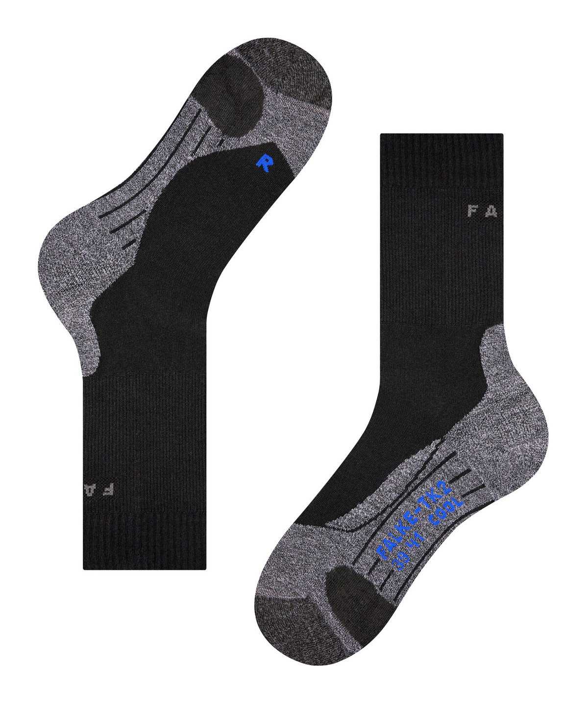 Women Falke TK2 Explore Cool Trekking Socks Sports Socks Black | IBFXAV239