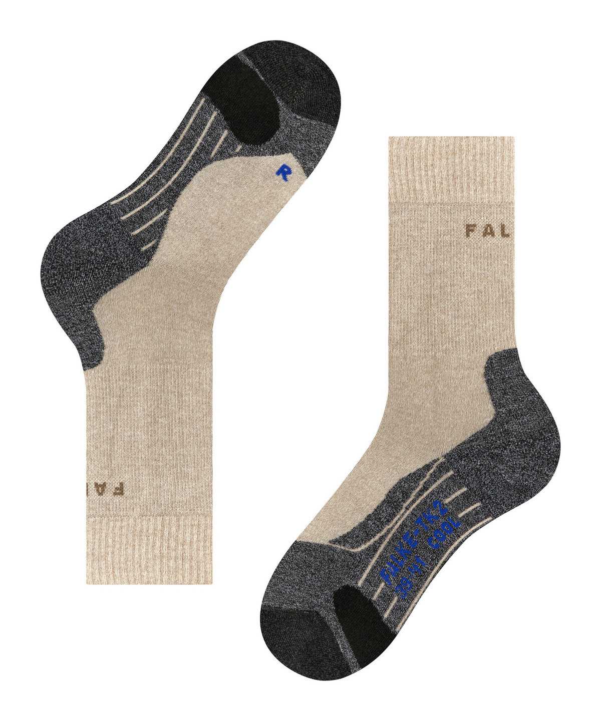 Women Falke TK2 Explore Cool Trekking Socks Sports Socks Beige | AXMQDW125