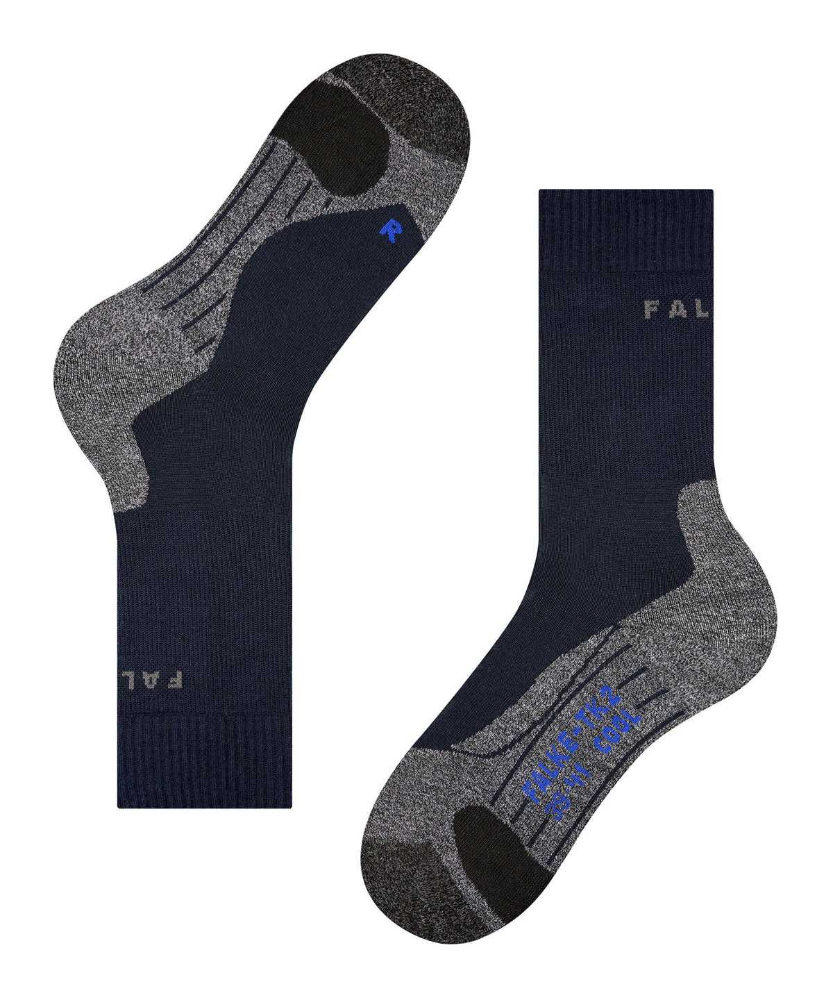 Women Falke TK2 Explore Cool Trekking Socks Sports Socks Blue | LTOSQH037