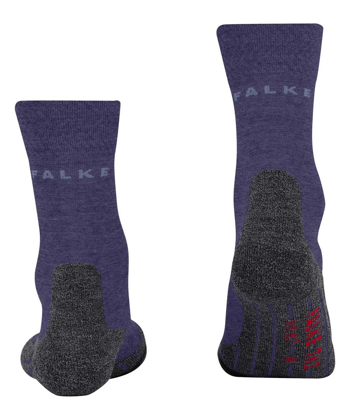 Women Falke TK2 Explore Melange Trekking Socks Sports Socks Purple | QNSAHX504