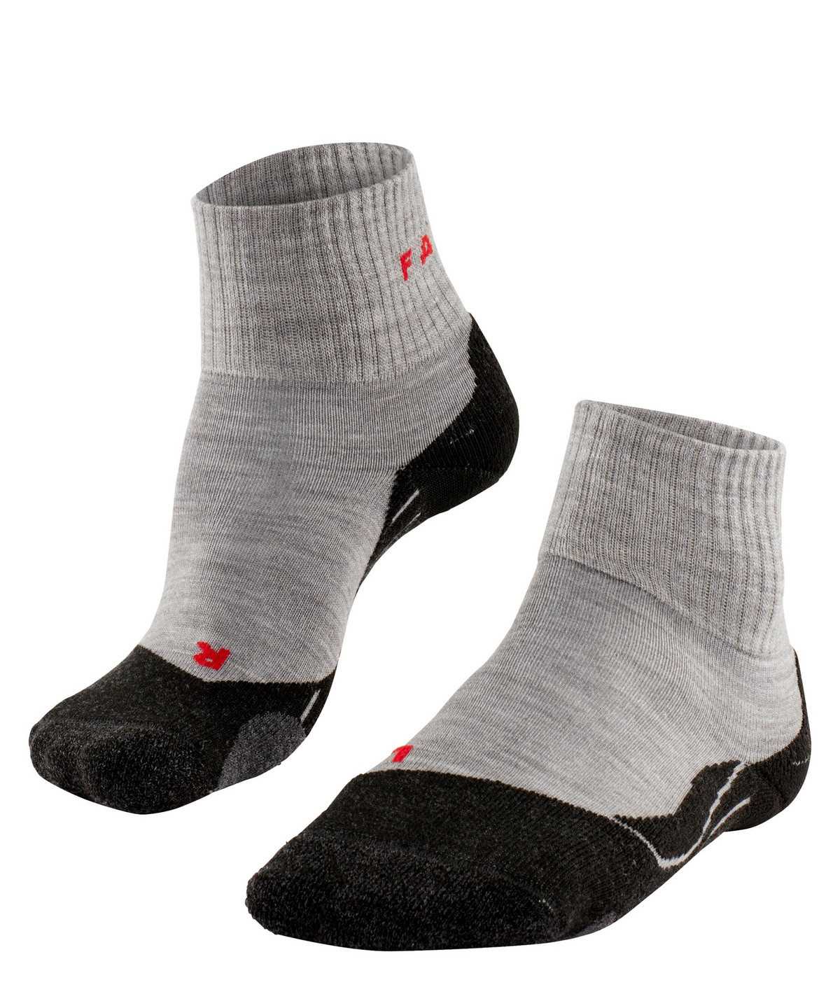 Women Falke TK2 Explore Short Trekking Short sock Sports Socks Grey | YVIHLC713