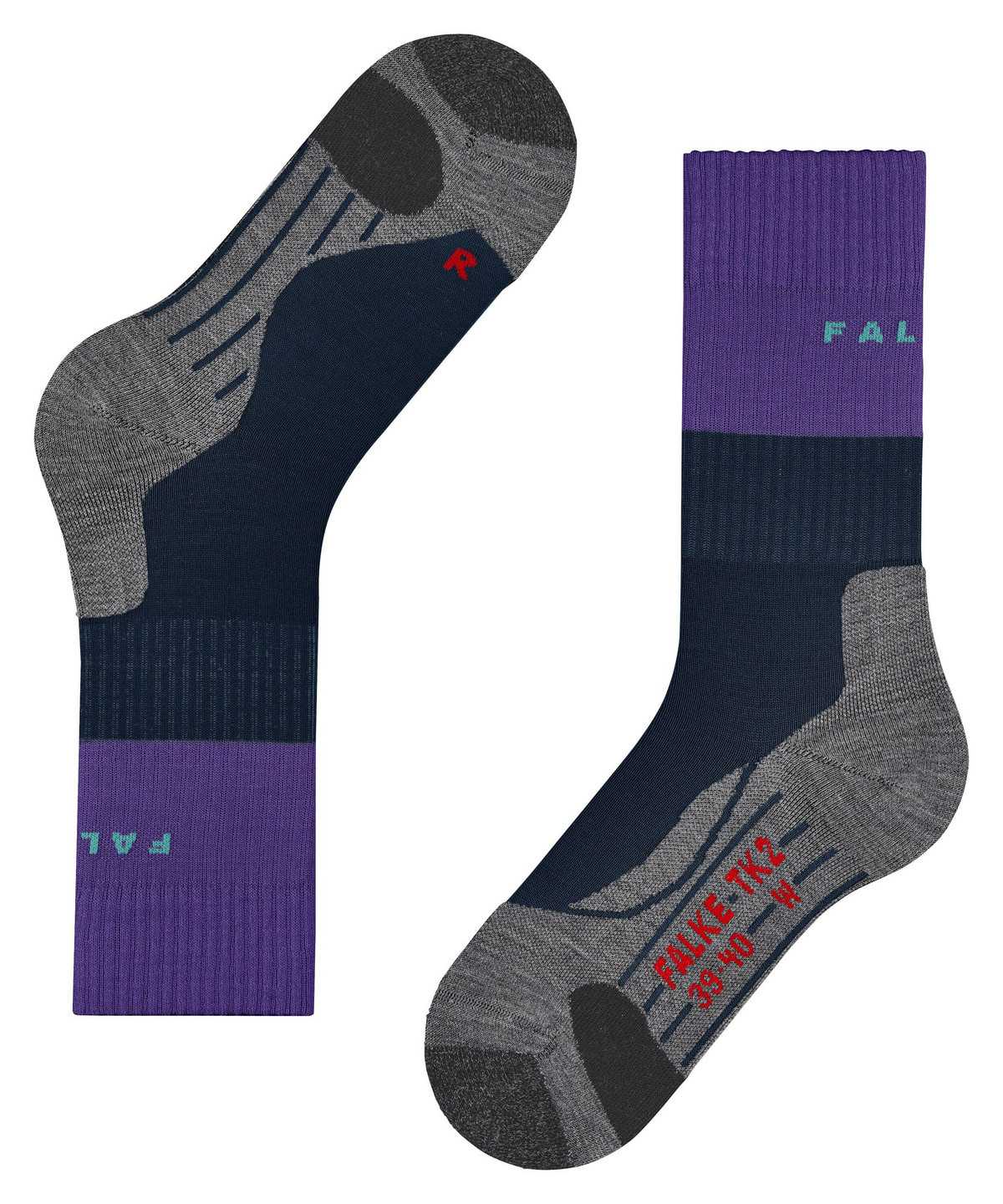 Women Falke TK2 Explore Trekking Socks Sports Socks Blue | JBTKRM057