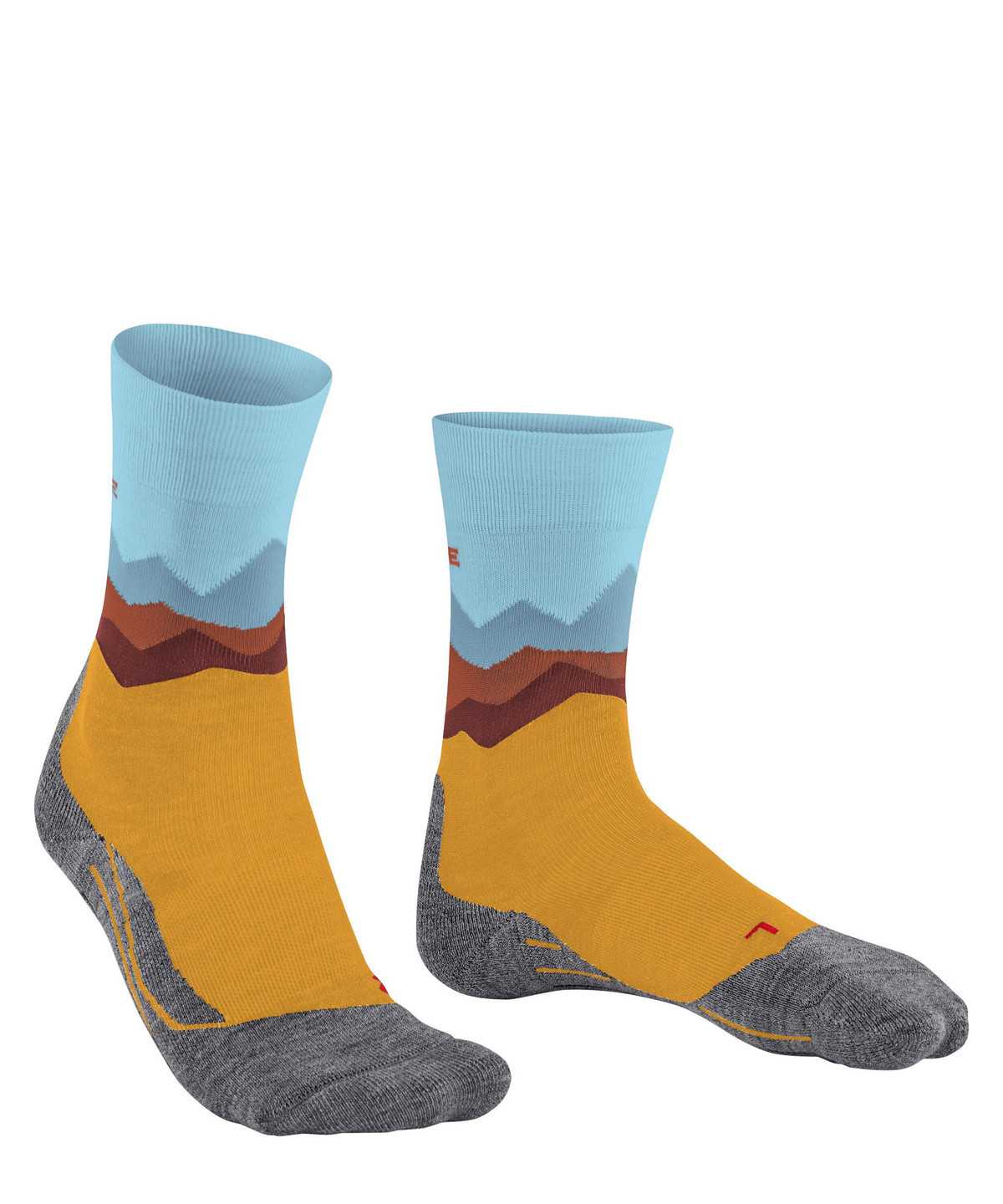 Women Falke TK2 Explore Trekking Socks Sports Socks Yellow | NOVTXI197