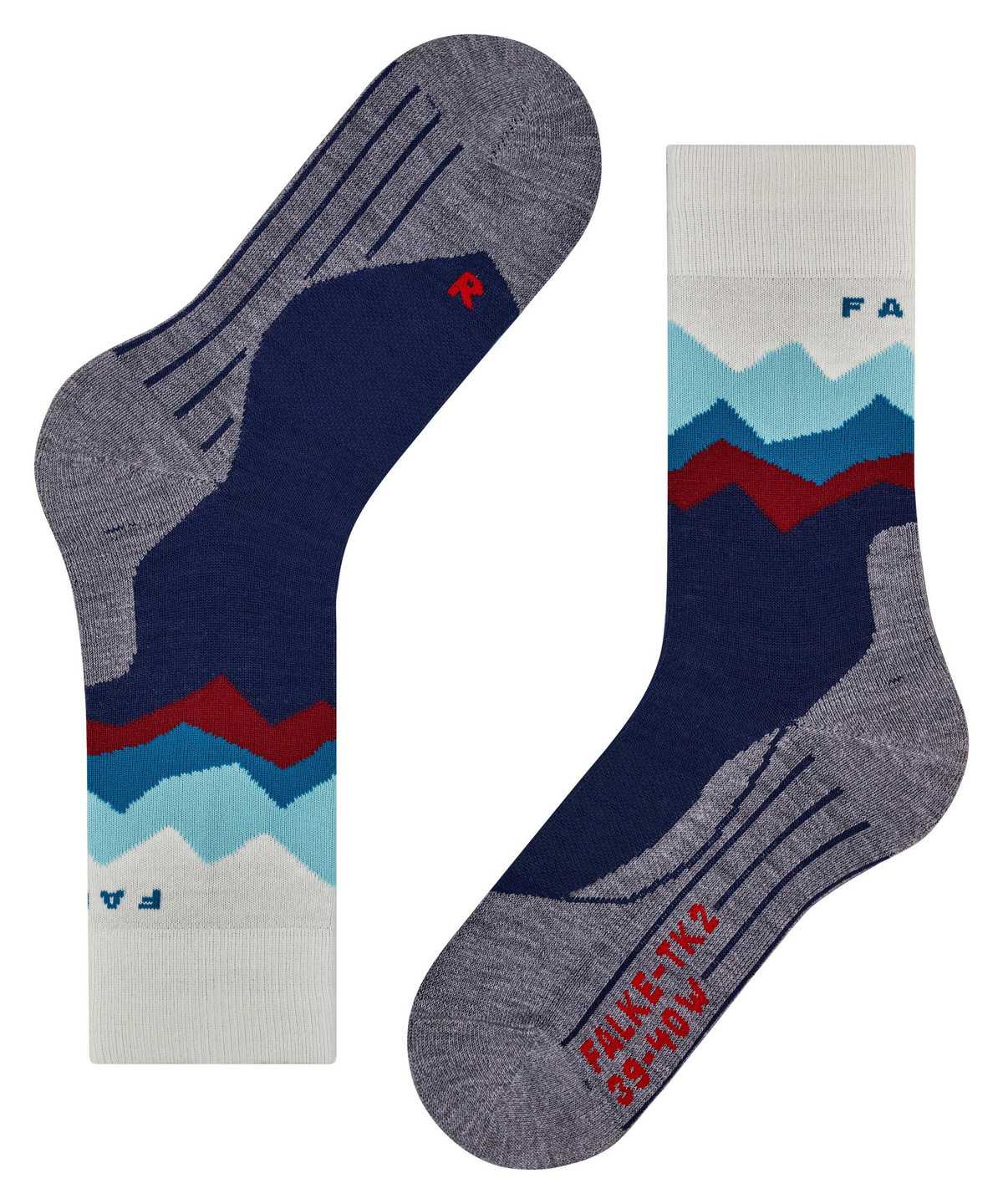 Women Falke TK2 Explore Trekking Socks Sports Socks Blue | PWGTMN059