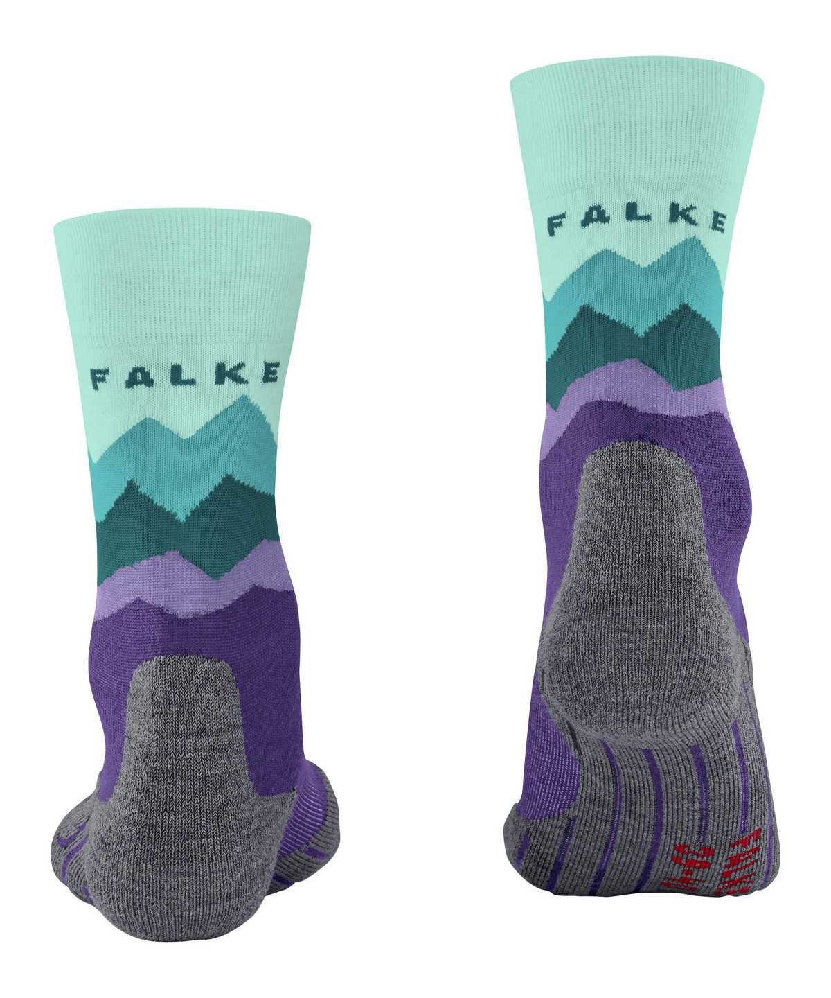 Women Falke TK2 Explore Trekking Socks Sports Socks Purple | QZXUJC908