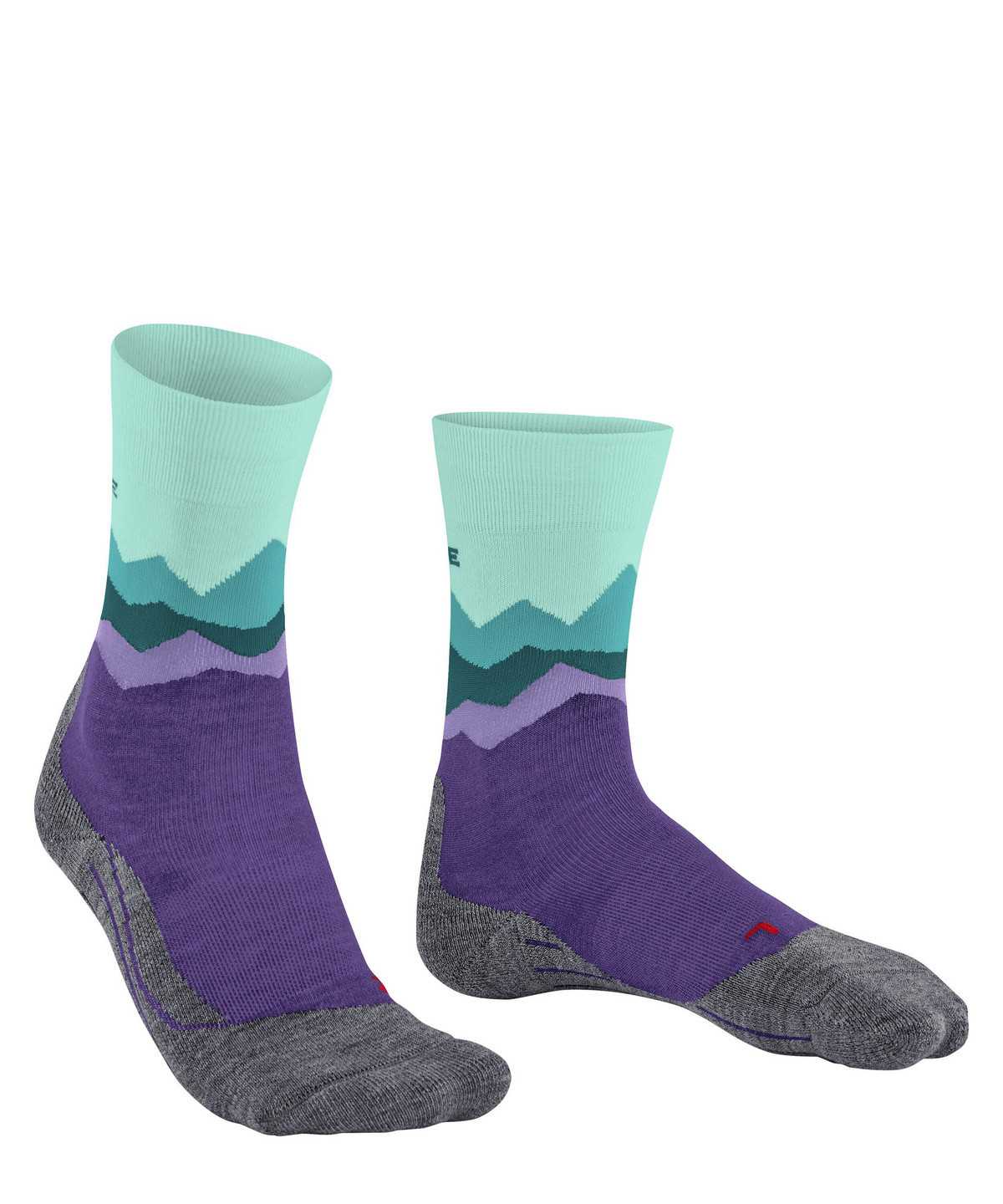 Women Falke TK2 Explore Trekking Socks Sports Socks Purple | QZXUJC908