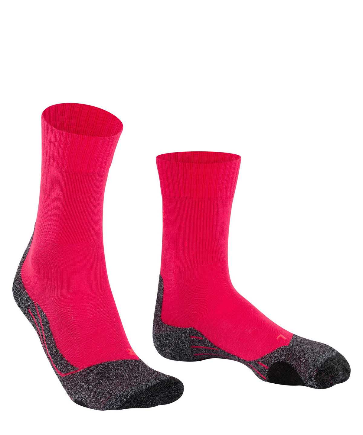 Women Falke TK2 Explore Trekking Socks Sports Socks Red | NMPOTA630