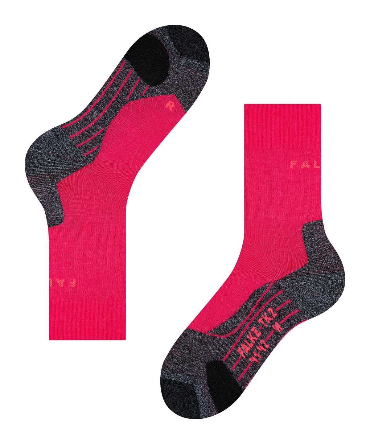 Women Falke TK2 Explore Trekking Socks Sports Socks Red | NMPOTA630