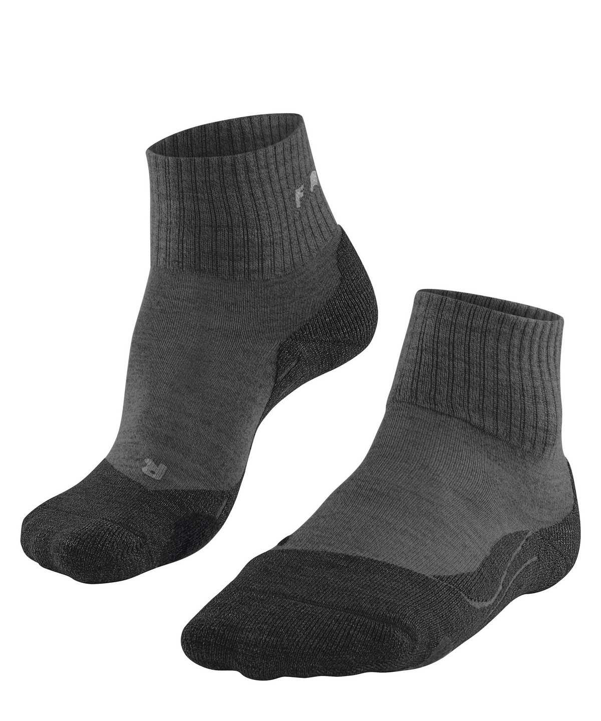 Women Falke TK2 Explore Wool Short Trekking Short sock Sports Socks Grey | QVLHCF431