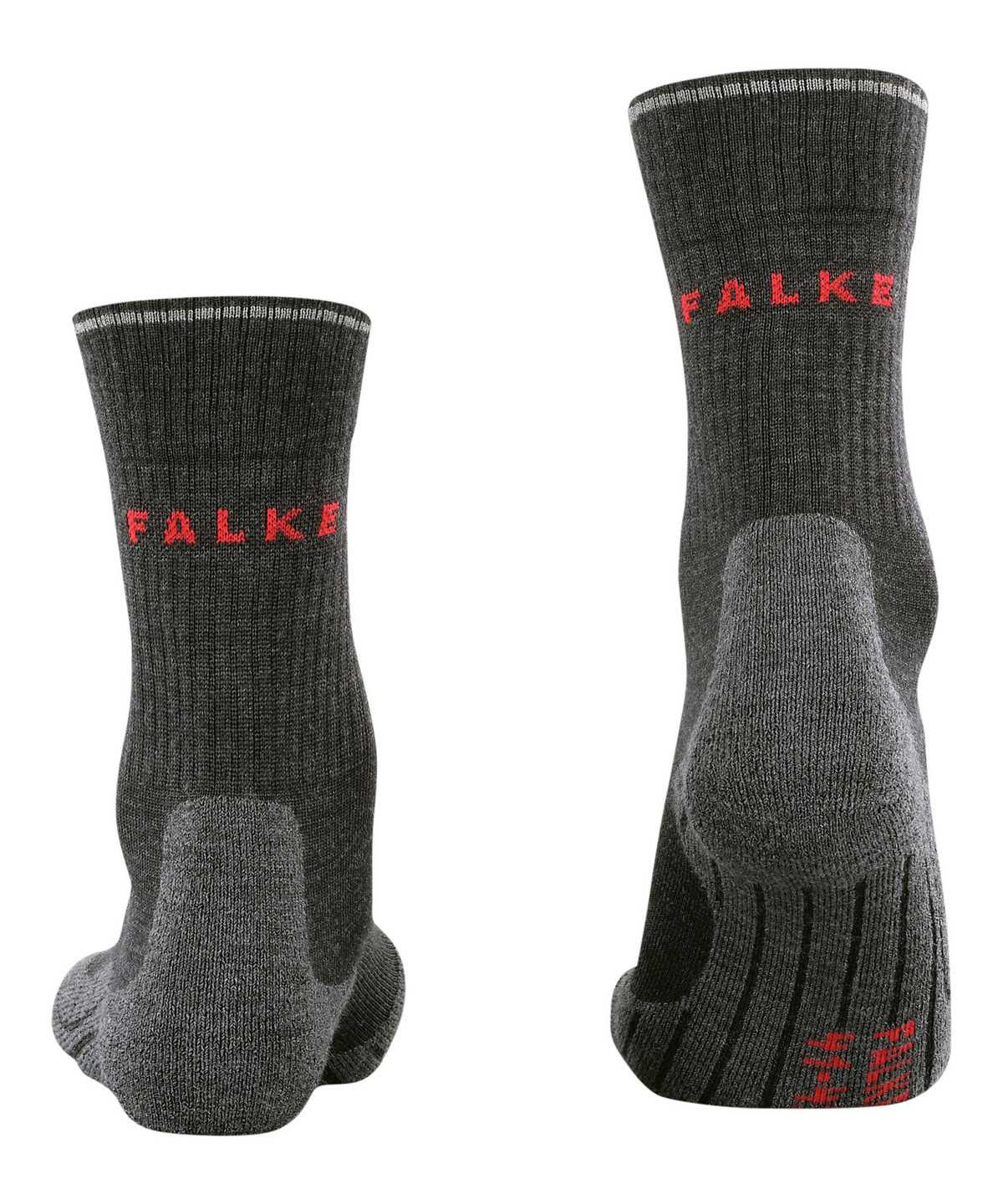 Women Falke TK2 Explore Wool Silk Trekking Socks Sports Socks Grey | OUELTW927