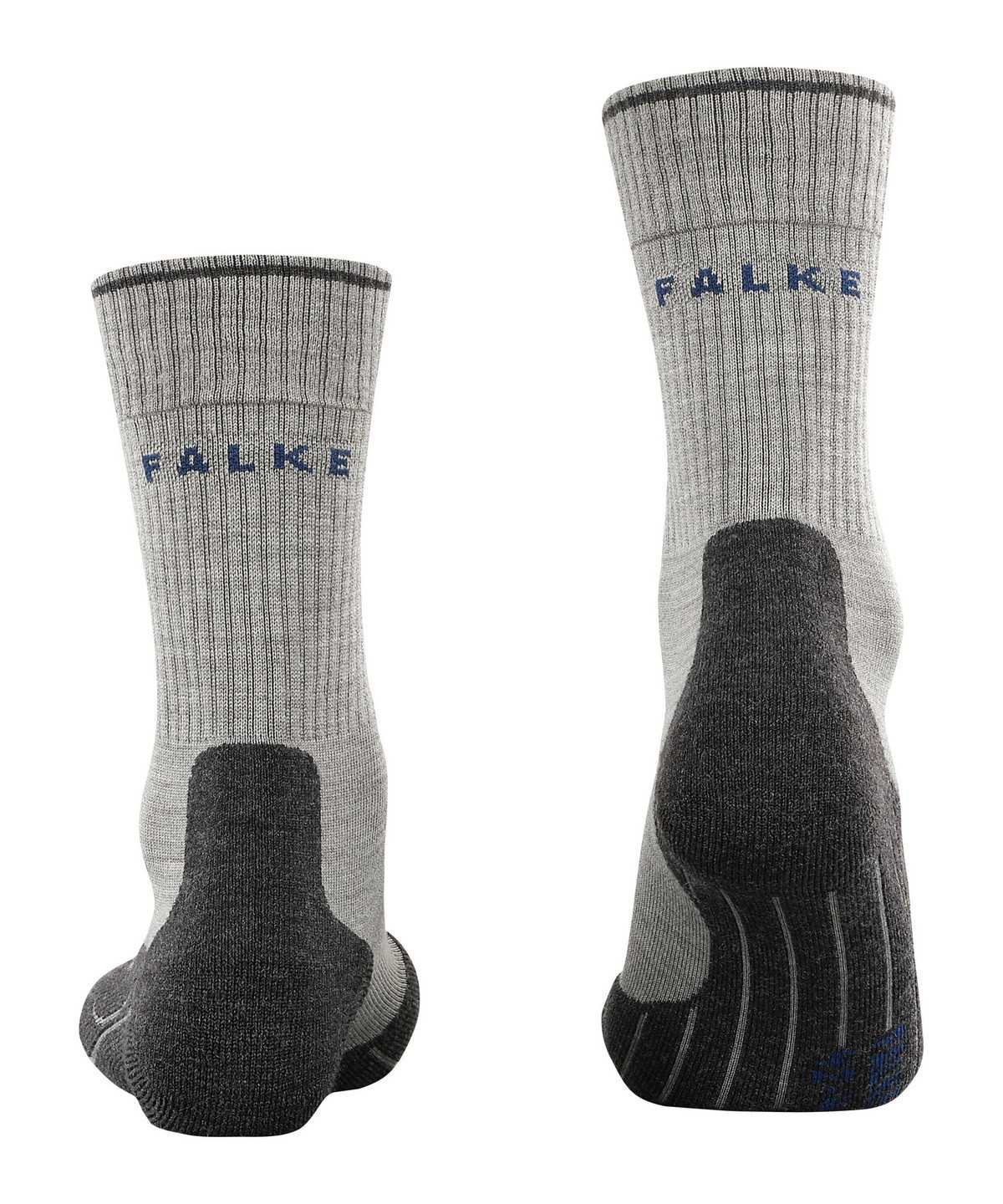 Women Falke TK2 Explore Wool Silk Trekking Socks Sports Socks Grey | YSJLVH463