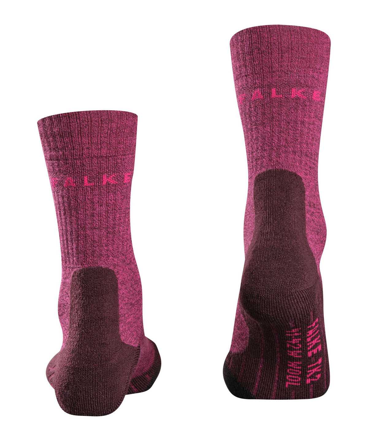 Women Falke TK2 Explore Wool Trekking Socks Sports Socks Red | SIXWOZ475