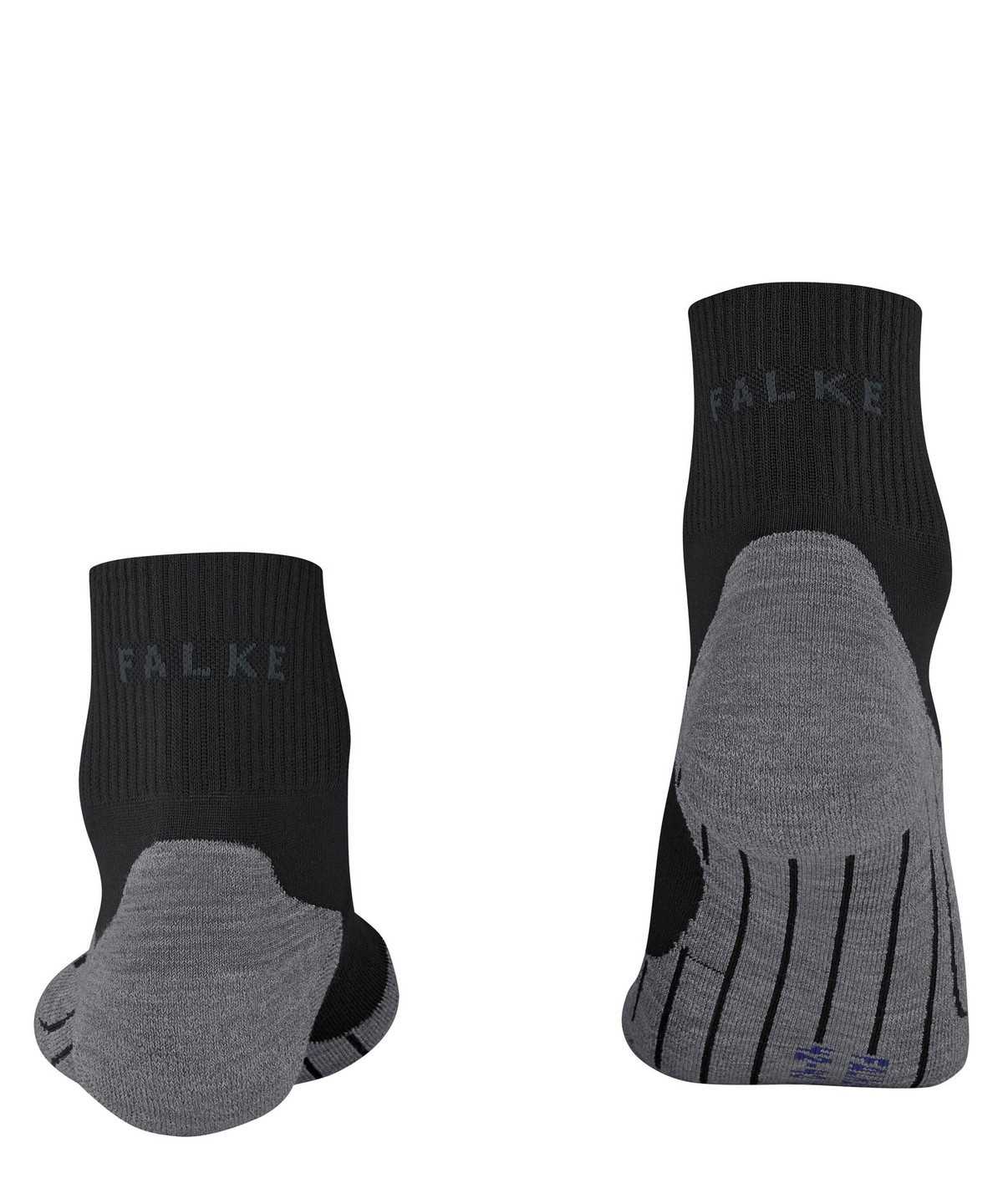 Women Falke TK5 Wander Cool Short Trekking Short sock Sports Socks Black | OWZXJH875