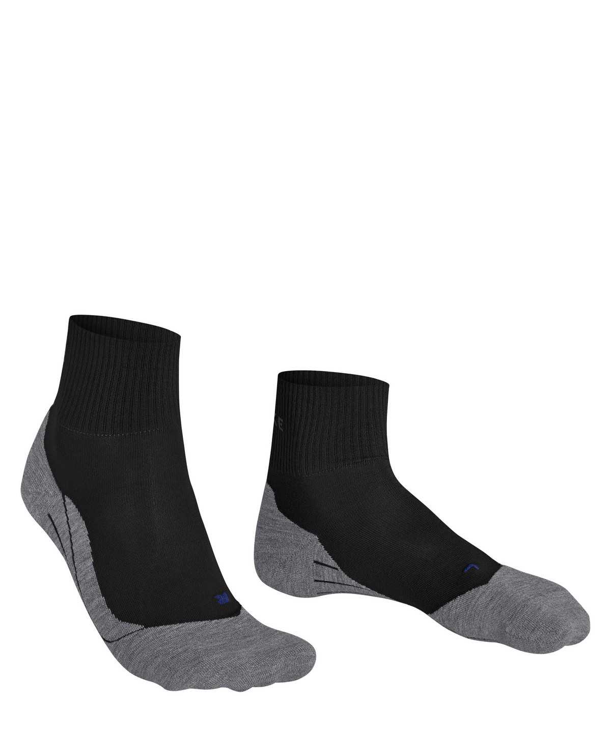 Women Falke TK5 Wander Cool Short Trekking Short sock Sports Socks Black | OWZXJH875