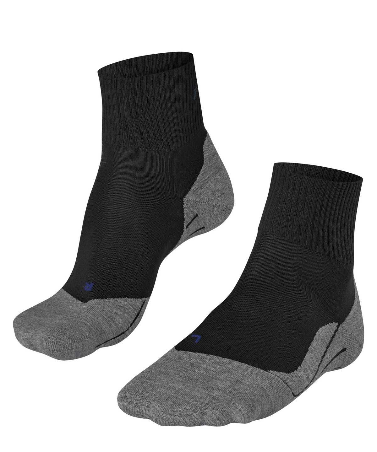 Women Falke TK5 Wander Cool Short Trekking Short sock Sports Socks Black | OWZXJH875