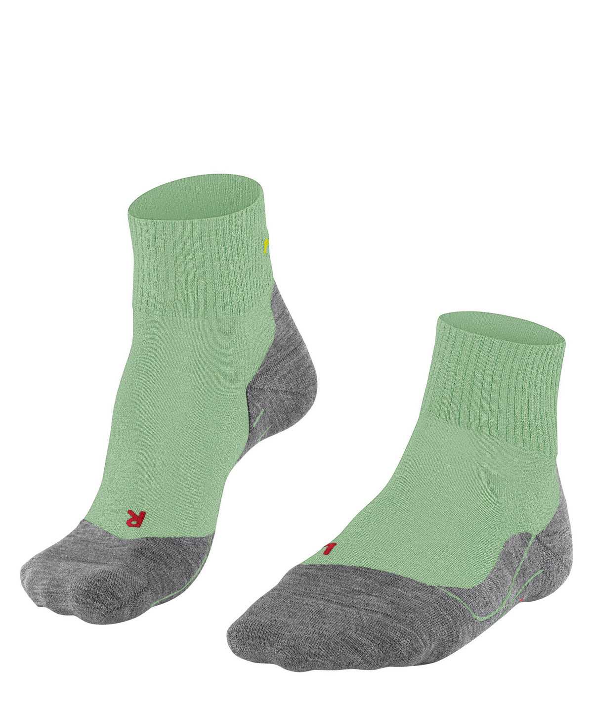 Women Falke TK5 Wander Short Trekking Short sock Sports Socks Green | ZCJRTB631